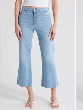 7 For All Mankind Cropped Alexa Wide Leg Jeans